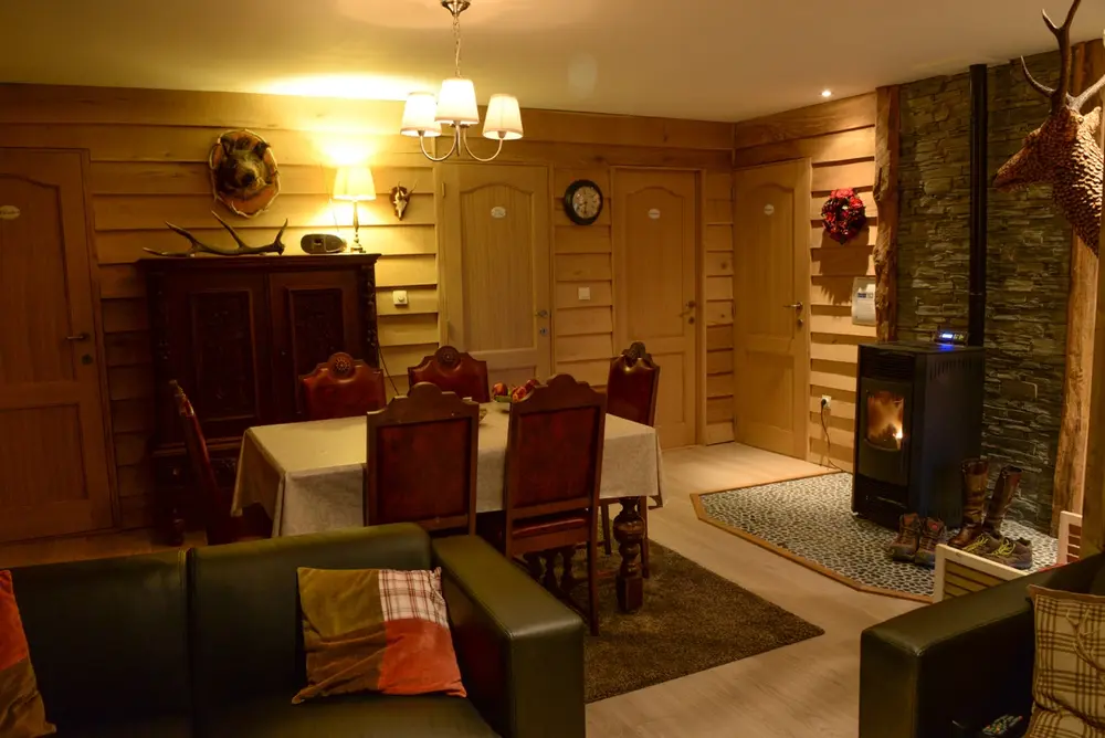 Zicht op de chalet